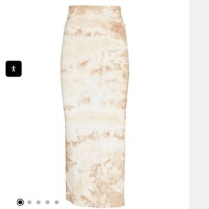 ENZA COSTA
Tie-Dye Rib Knit Midi Pencil Skirt